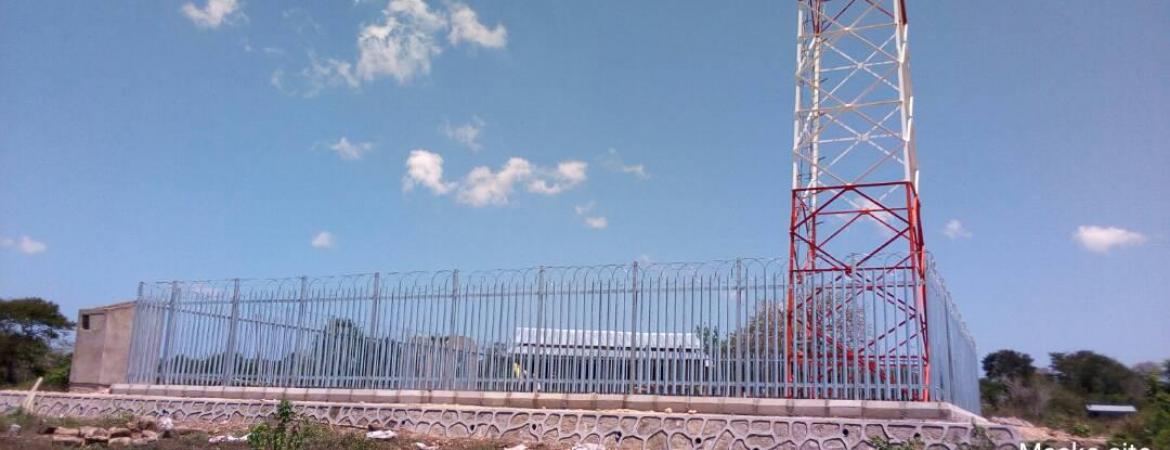 Tower construction at Mseko village in Tanga region.