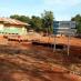 Setup of the construction area for PV plant situated in Kalya village, Kigoma region